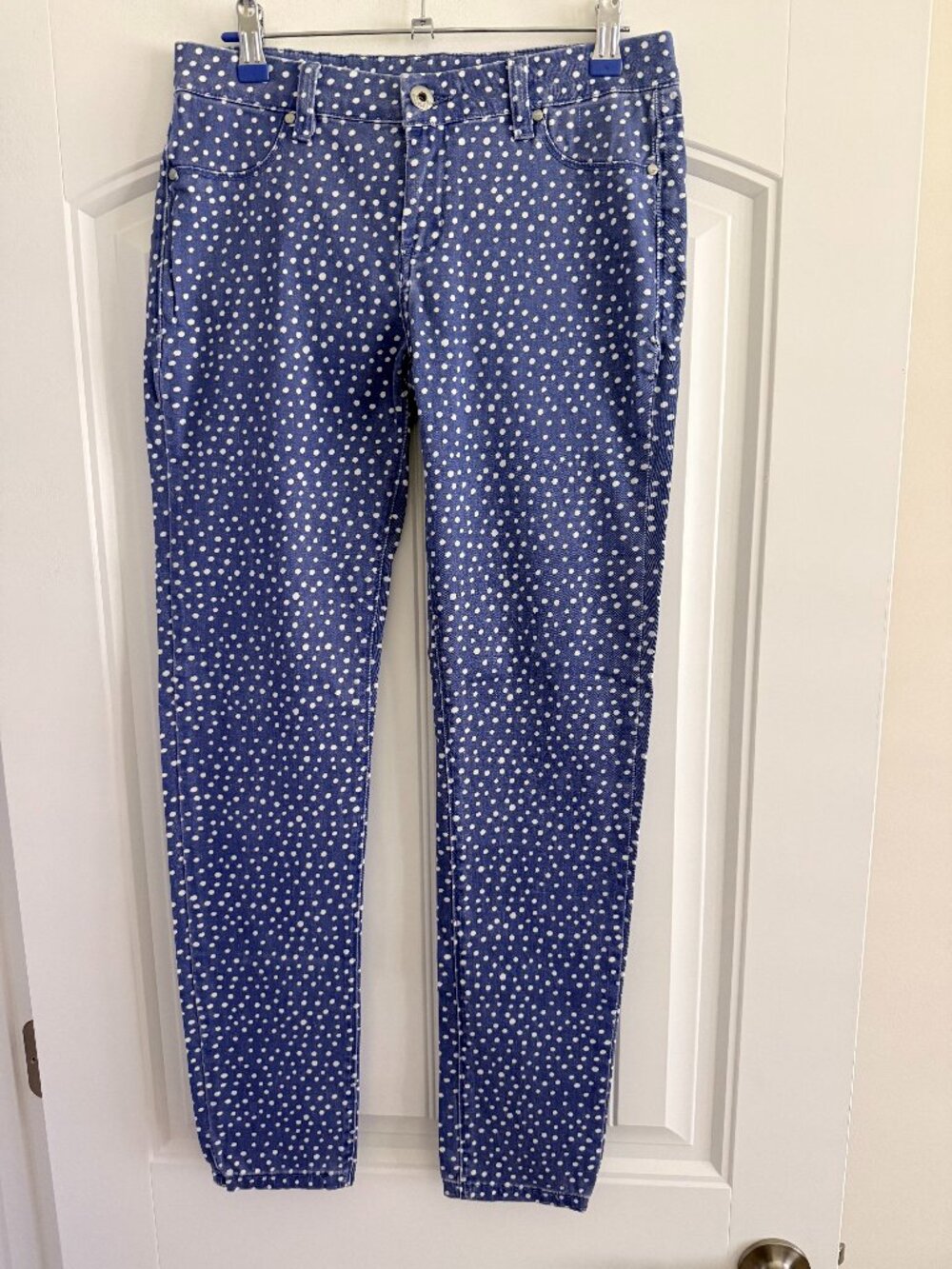 Brand New Blank NYC Blue and White Polka Dot Jeans - Size 28 - NWOT